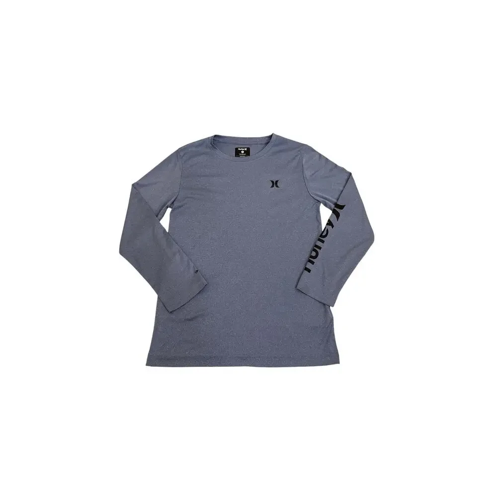 Hurley SPF Long Sleeve Dri-Fit Hybrid Swim Shirt Size Youth Medium 10/12